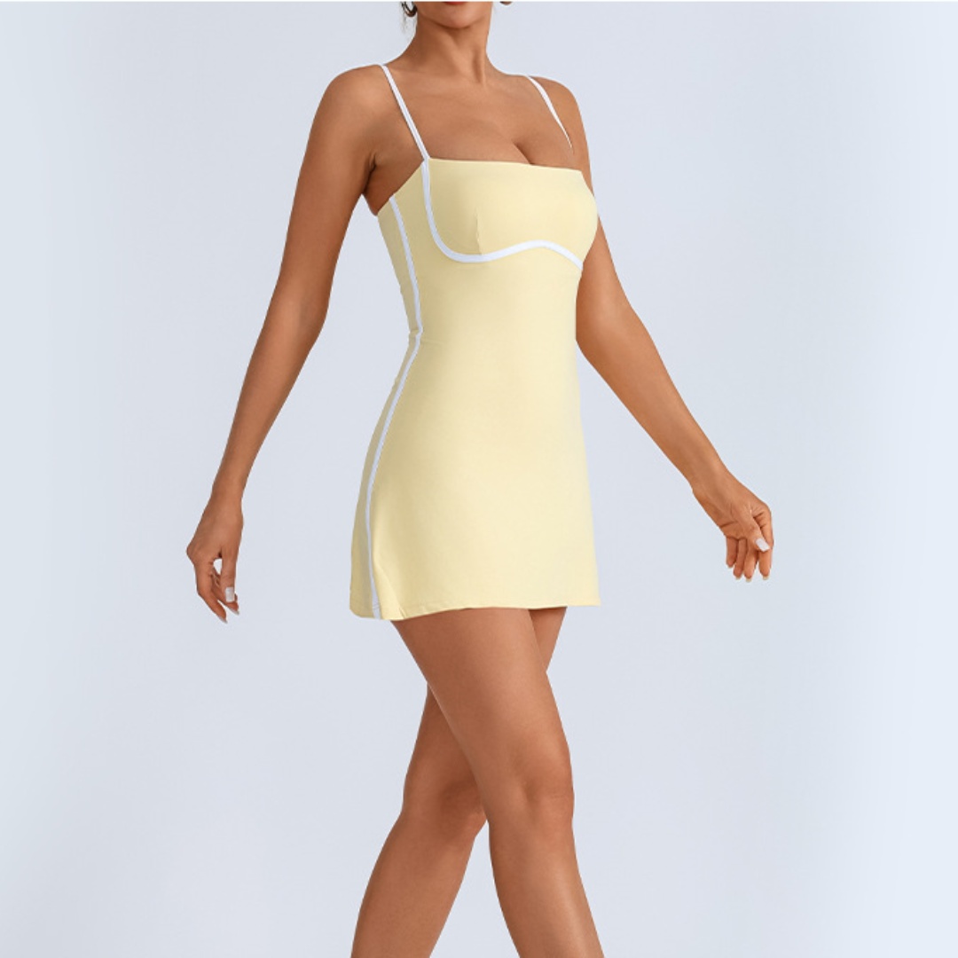 Crossfit G - Tennis Dress Sports Fitness High Elastic