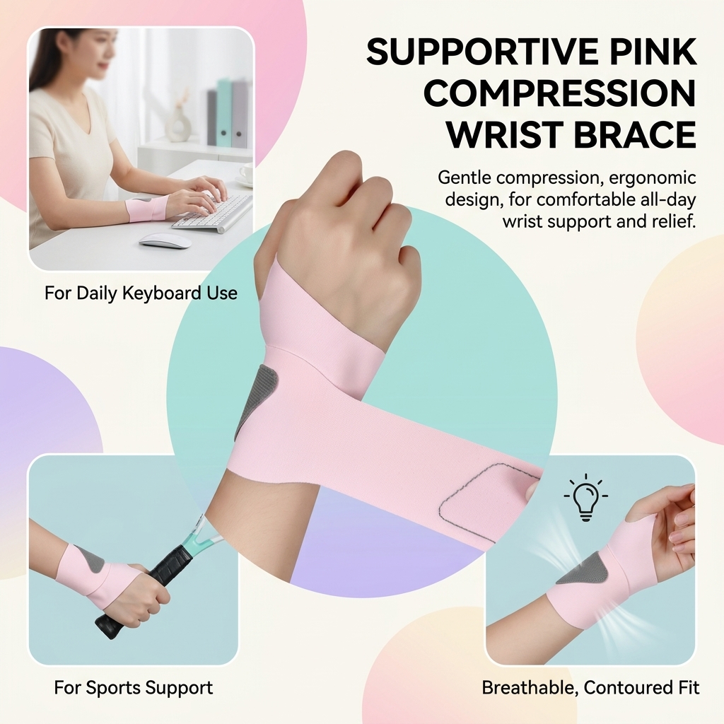 Wrist Wrap Support - Breathable Wrist Support Brace with Thumb