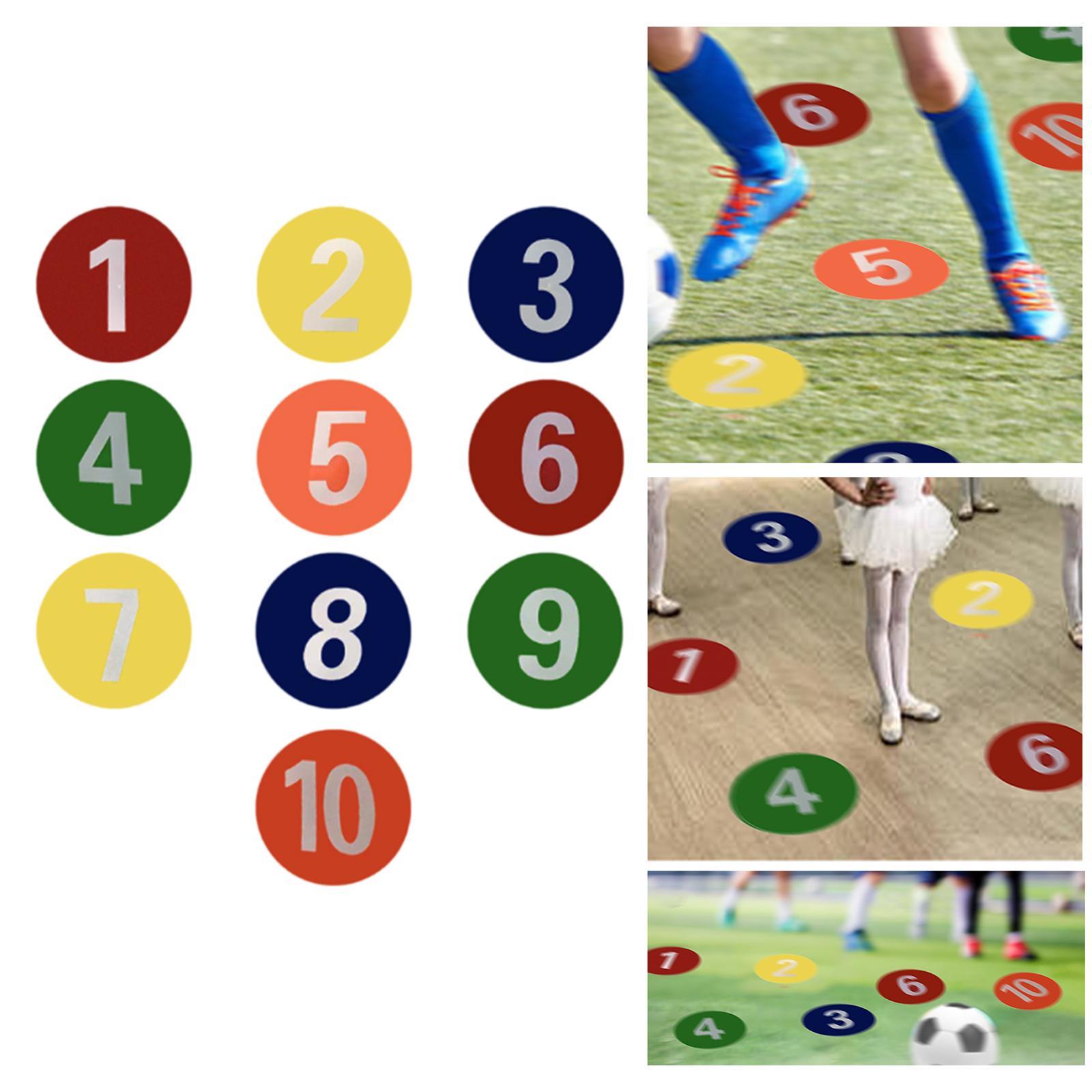 10x Numbered Floor Dots Marker - đánh giá và giá Speed Agility Dots