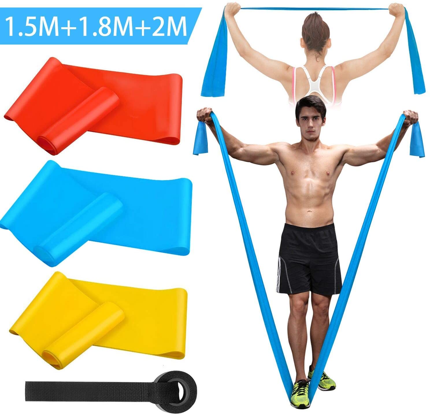 Elastic Fitness Bands 3Pcs Res - đánh giá và giá Crossfit Accessories