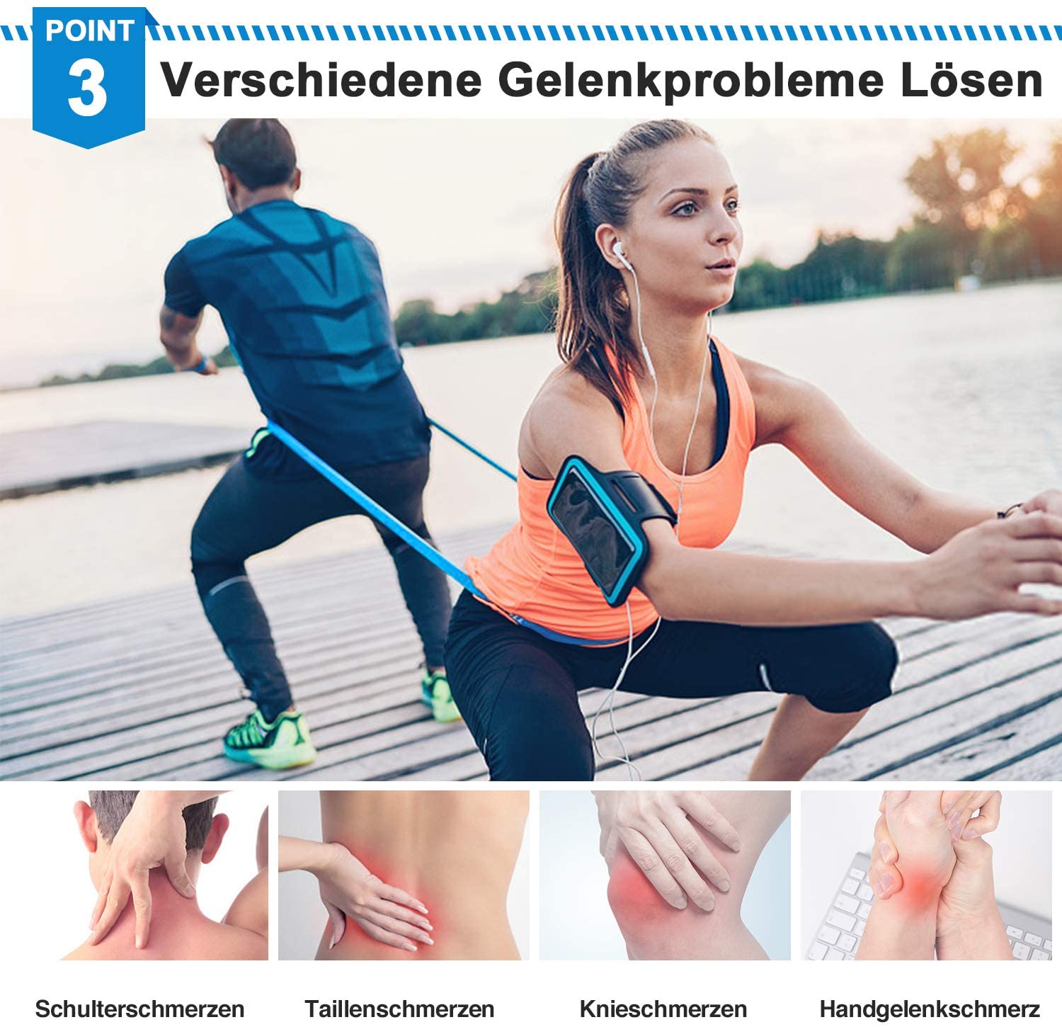 Elastic Fitness Bands 3Pcs Res - đánh giá và giá Crossfit Accessories