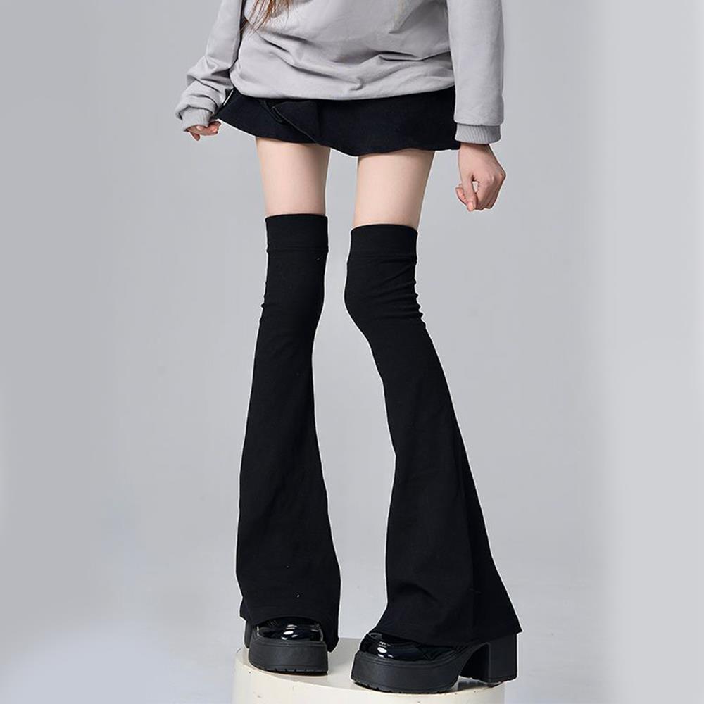 Y2K Leg Stockings Black White  - đánh giá và giá Knee Sleeve Pair