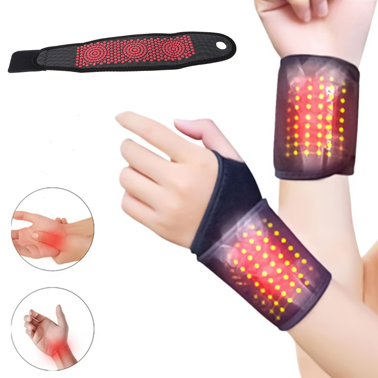 1/2pcs Self-Heating Wrist Brac - đánh giá và giá Wrist Wrap Support
