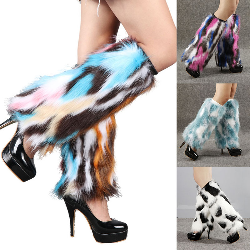 Leg Warmers Faux Fur Wraps Boo - đánh giá và giá Knee Sleeve Pair