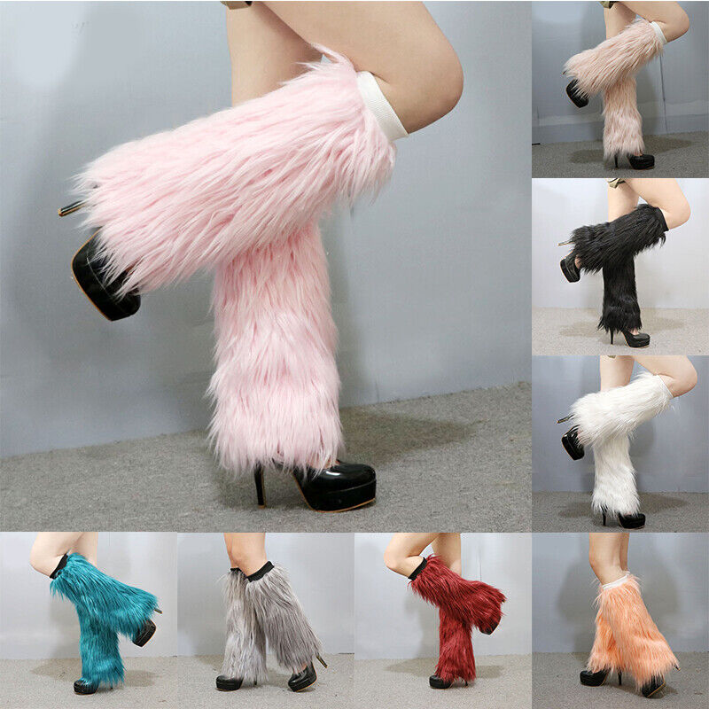 Leg Warmers Faux Fur Wraps Boo - đánh giá và giá Knee Sleeve Pair