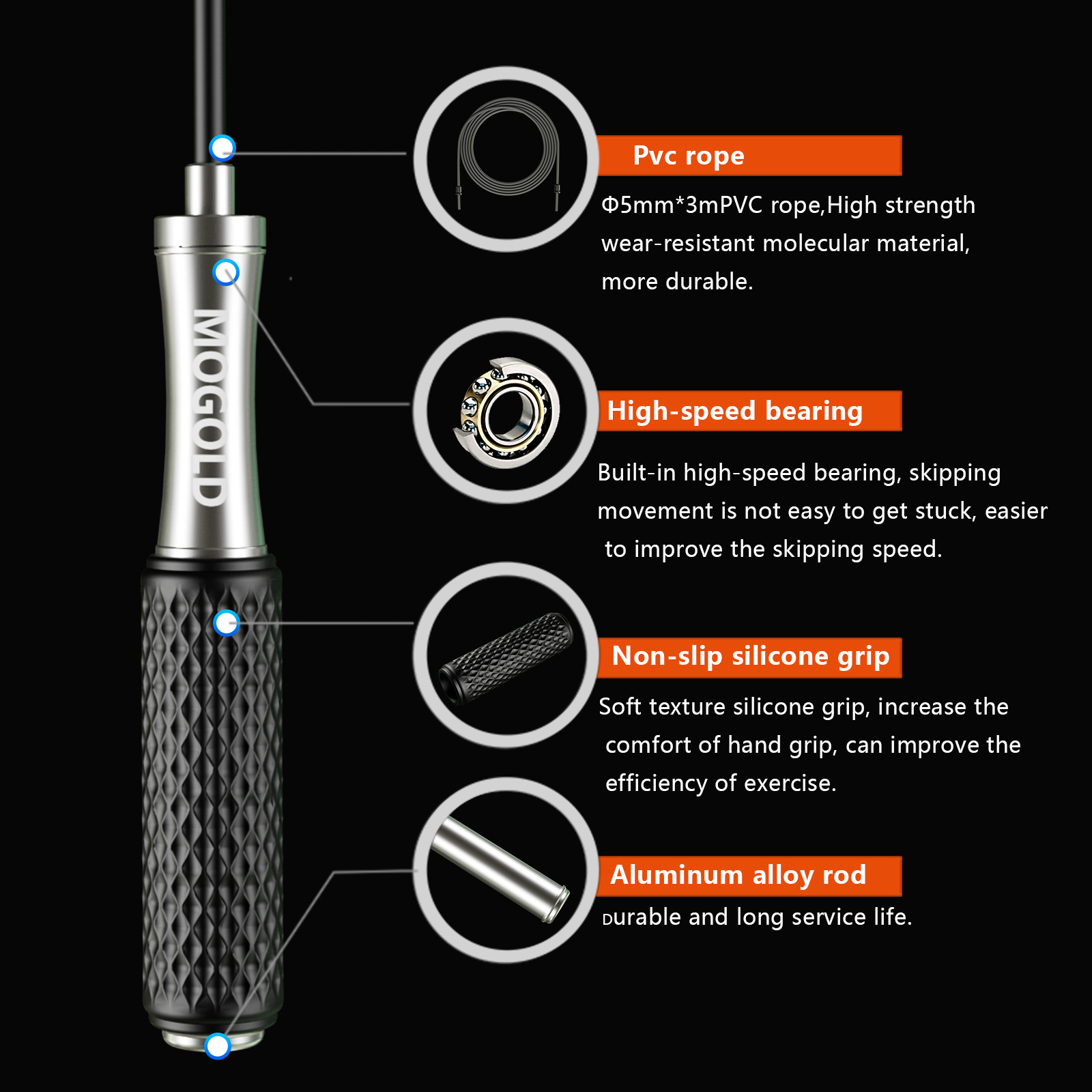 Speed Jump Rope Non-Weight Bea - đánh giá và giá Jump Rope Speed Bearing
