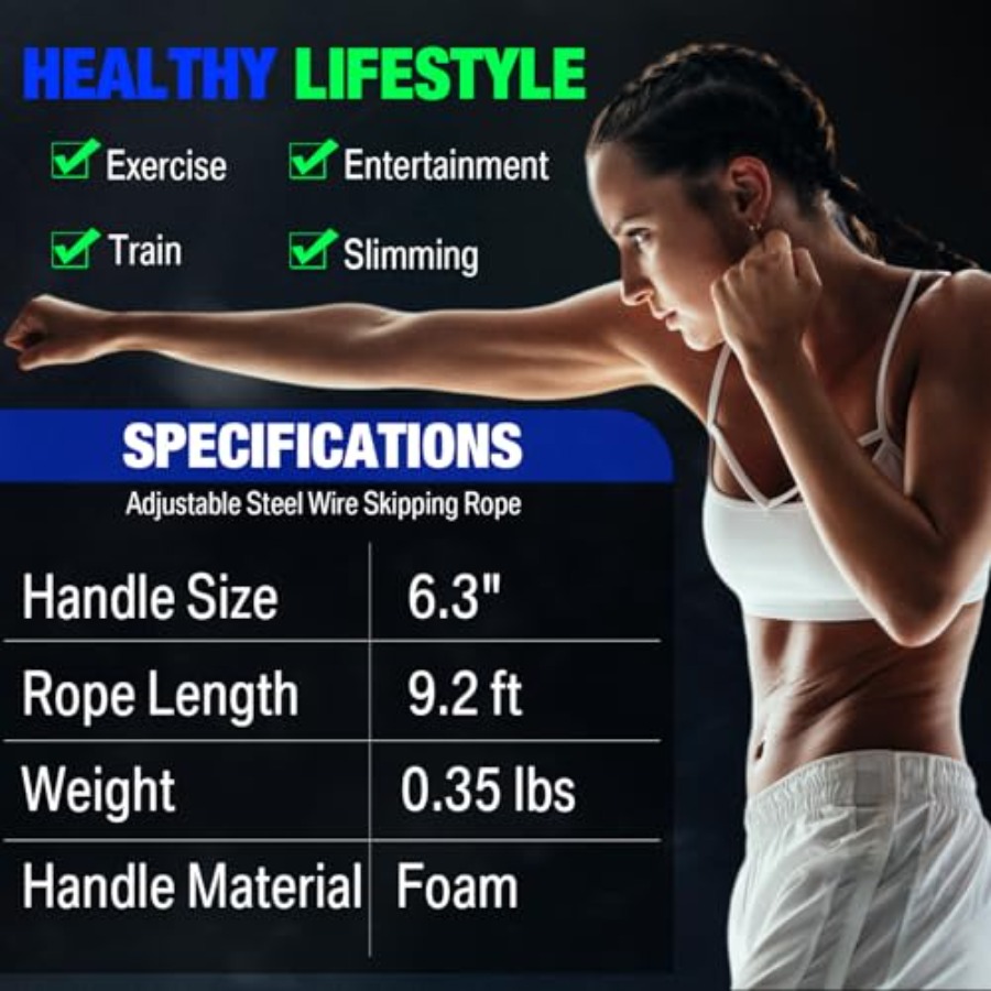 24 Pieces Jump Ropes for Fitne - đánh giá và giá Jump Rope Speed Bearing